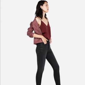 Express downtown cami in maroon
